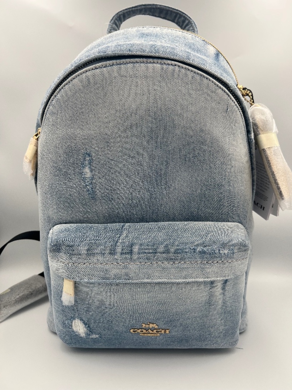 Taylor Small Backpack In Loved Denim